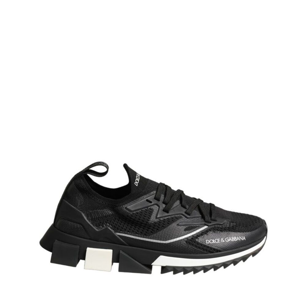 Dolce & Gabbana Black White Sorrento Low Top Sneakers Men's Shoes